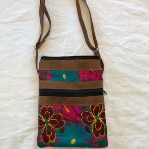 Embroidered Boho Crossbody Bag